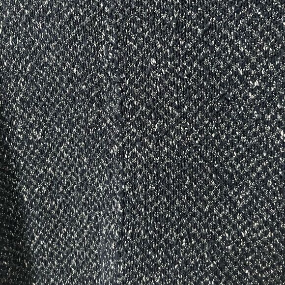 Free People Midnight Knit 3/4 Sleeve Blue & White Oversized Crop Sweater Size SP - Picture 5 of 6